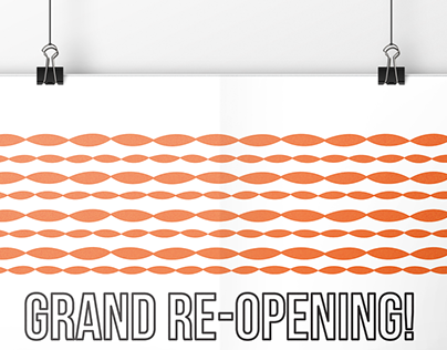 Grand Re-Opening event poster