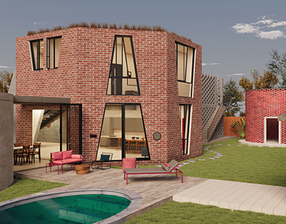 3D Visualize Creation - House Exterior