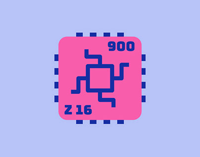 Z 16 Logo design micro-processor