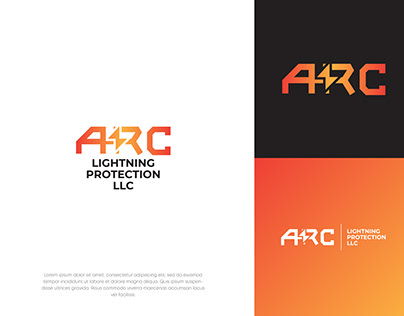 Modern logo design for lightening protection company