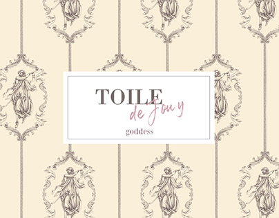 Seamless Pattern Design : Toile de Jouy Goddess