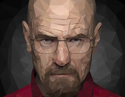Low poly of Walter White