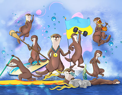 Cartoon Otter Story