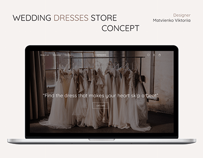 Wedding dresses store concept