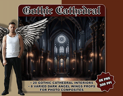 Opulent Period Interiors Gothic Cathedral Backgrounds