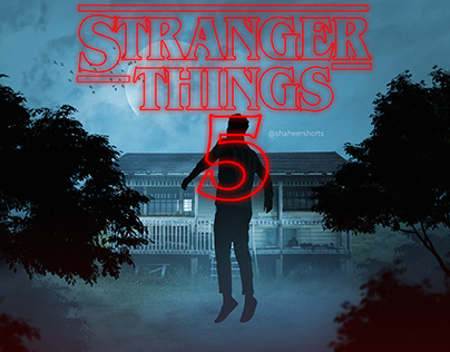 Stranger things movie banner design | Movie poster