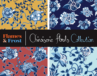 Chinoiserie Florals Pattern Collection - FlamesandFrost