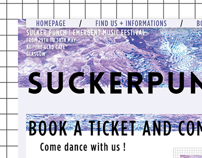 suckerpunch music festival : webdesign test / 2016