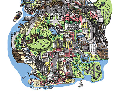 Brooklyn Map - Brooklyn Industries Graphic