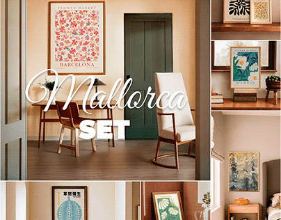 Frame Mockups Set for Posters and Wall Art