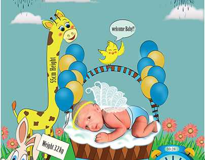 baby birth information poster