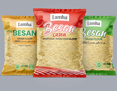 Lamha Besan ( Gram Flour) Packaging Design