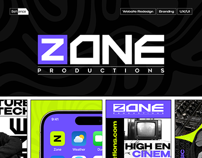 Zone Production UX and Branding Case Study
