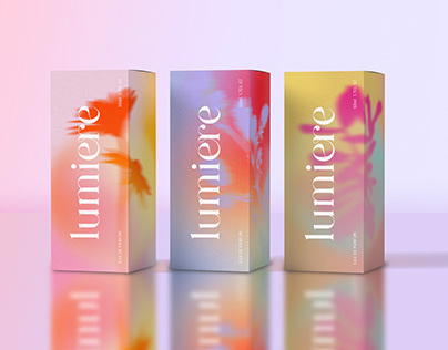 Lumiere perfume packaging branding design
