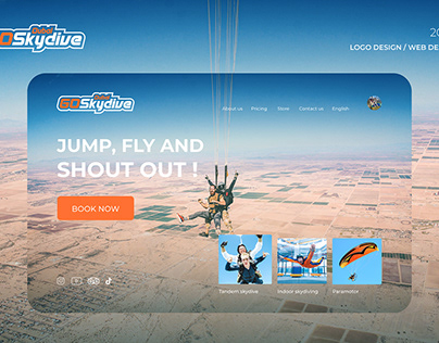 Dubai GoSkydive - Landing web page