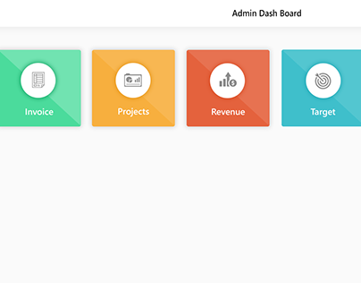 admin dash board design icons