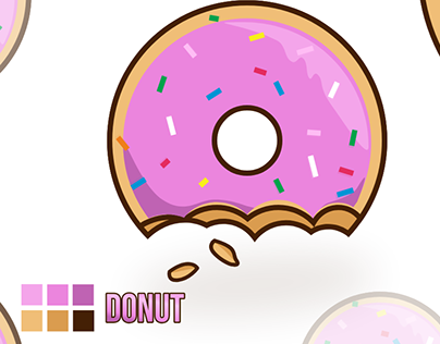Vector Donut - Simpsons Style