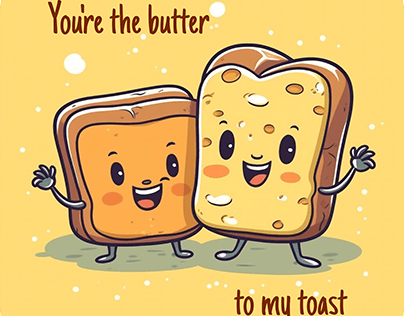 You're the butter to my toast t-shirt design