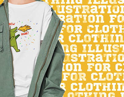 Illustrations for printing on clothing