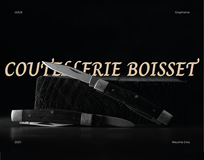 Coutellerie Boisset - Branding, UI/UX Website design