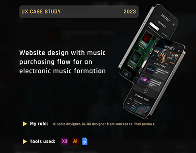 Website with music purchasing flow - UX case study