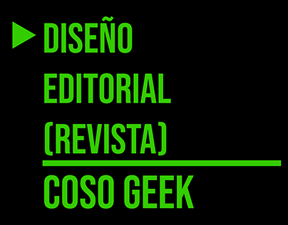 Diseño Editorial-Coso Geek