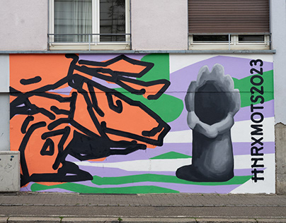 MOTS & HNRX. Mural in Strasbourg