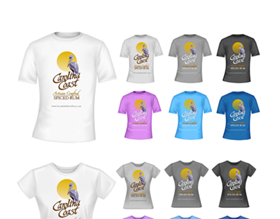 T-shirt Design for Carolina Coast Rum