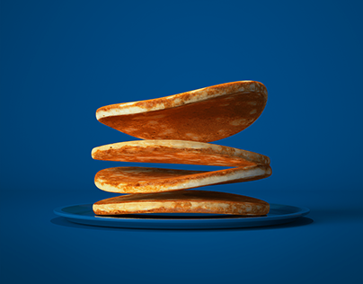 Pancake in slow motion