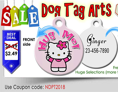 Sample designs Pet ID tags from PetTags4Less.com