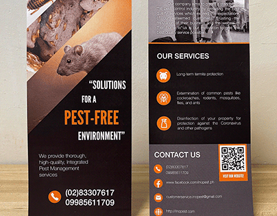 INO Pest Solutions Rack Card