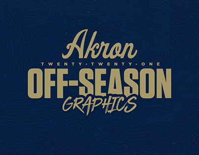 Akron Football 2021 Off-Season Graphics