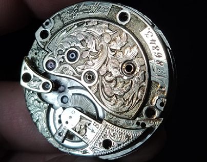 engraving, watch, skeleton, dial