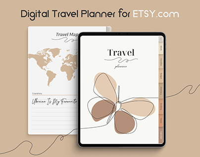 Digital Travel Planner for Etsy