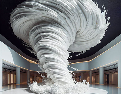 Tornado modern clean concept for exhibition