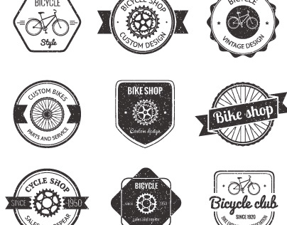 Bicycle badge set