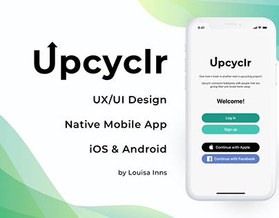Upcyclr App UI/UX Design