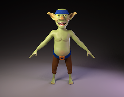 Goblin Character from Clash Royale mobile game