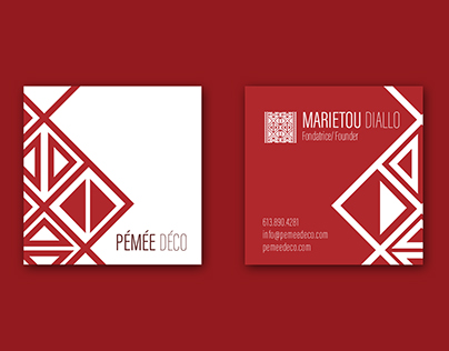 Pémée déco - Logo, business card, web design