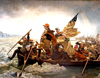 Team USA Crossing the Delaware