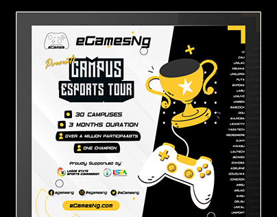 eGamesNg Campus Tour flyer