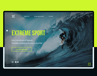 A website of extreme sport