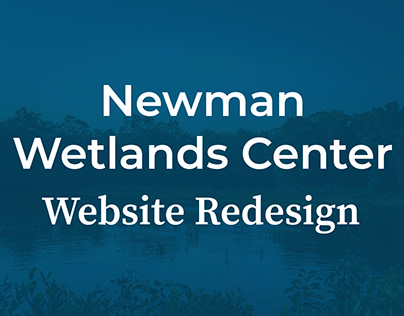 Newman Wetlands Center Website Redesign