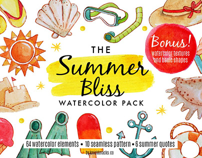 Summer Bliss Watercolor Pack
