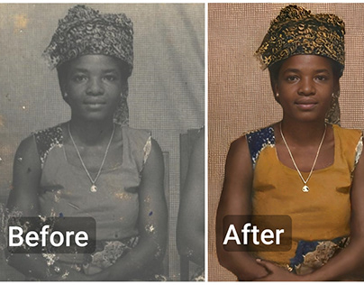 Colorization and Restoration of an old photo