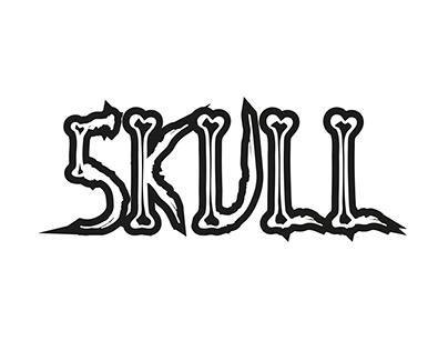 Skull Typography