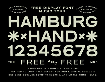 Hamburg Hand - 100% FREE DISPLAY FONT!