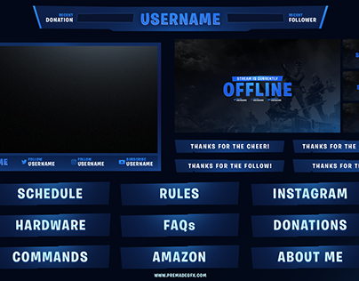 Twitch overlay package