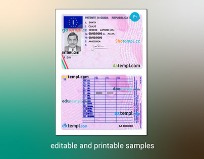 Italy driving license