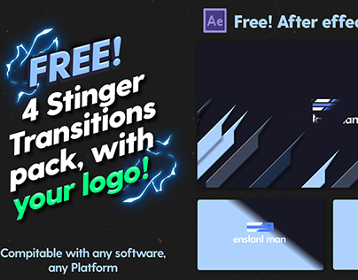 Custom Stinger Transition After Effects Template